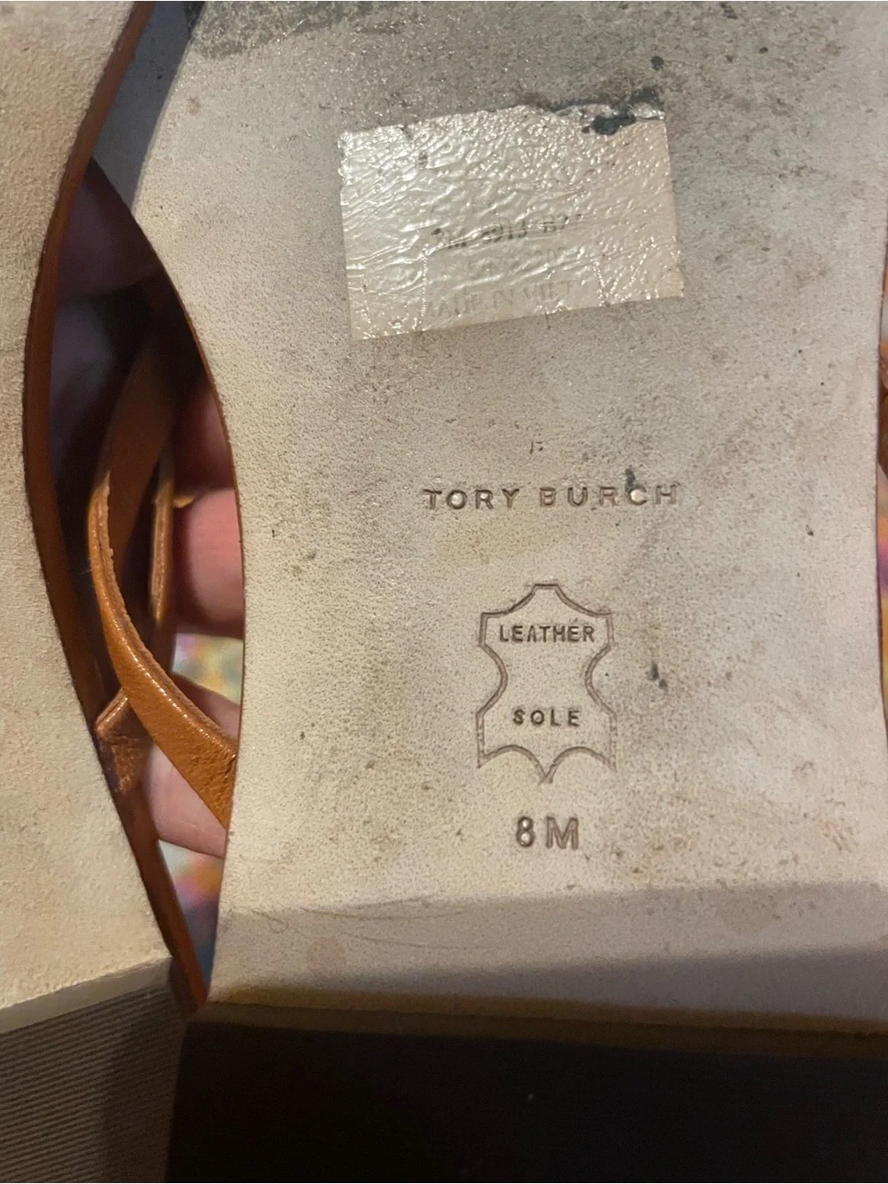 Tory Burch Flip Flops in Cognac
